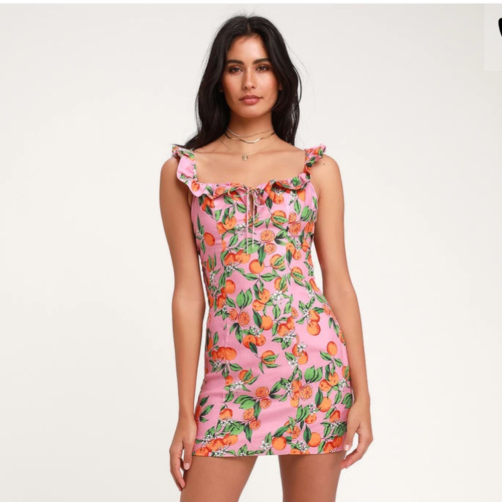 Finders Keepers Aranciata Mini Summer Dress Pink